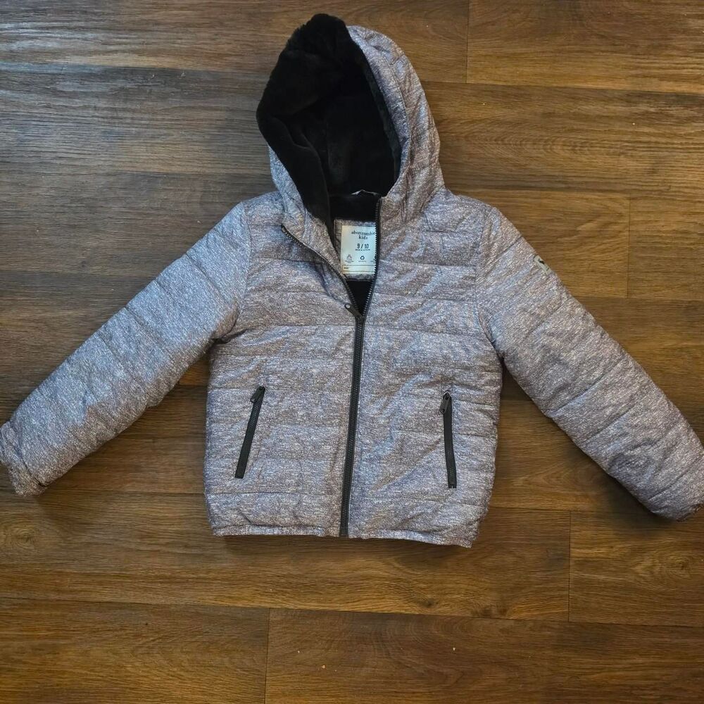 Abercrombie-kids Grey and Black Coat